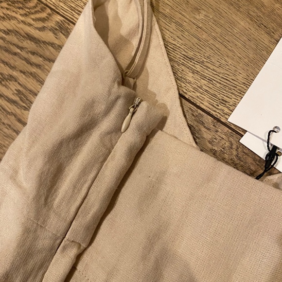 Zara Linen Strappy Midi Dress(M) - Picture 5 of 8